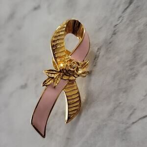 Vintage Avon breast cancer awareness ribbon pin